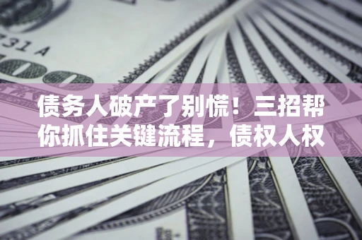 北京债务人破产了别慌！三招帮你抓住关键流程，债权人权益不再缩水