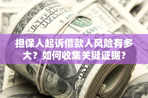 北京担保人起诉借款人风险有多大？如何收集关键证据？