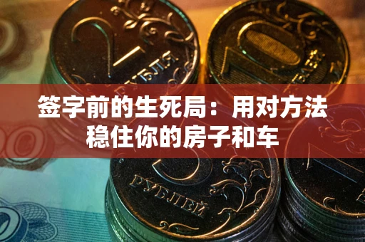 北京签字前的生死局：用对方法稳住你的房子和车