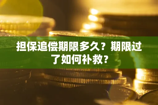 北京担保追偿期限多久？期限过了如何补救？