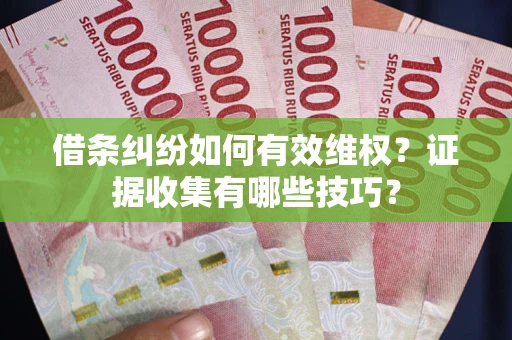 北京借条纠纷如何有效维权？证据收集有哪些技巧？