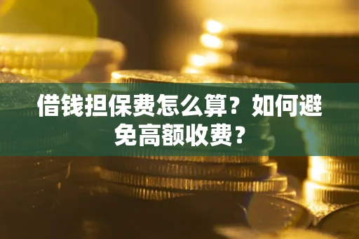 北京借钱担保费怎么算？如何避免高额收费？
