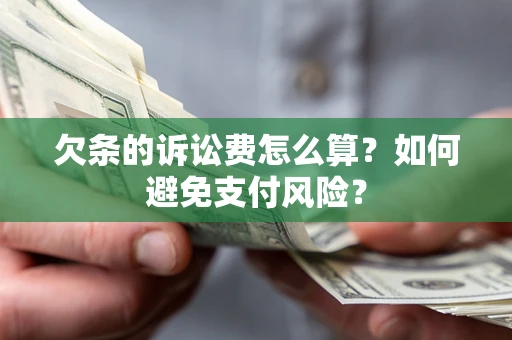 北京欠条的诉讼费怎么算？如何避免支付风险？