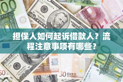 北京担保人如何起诉借款人？流程注意事项有哪些？